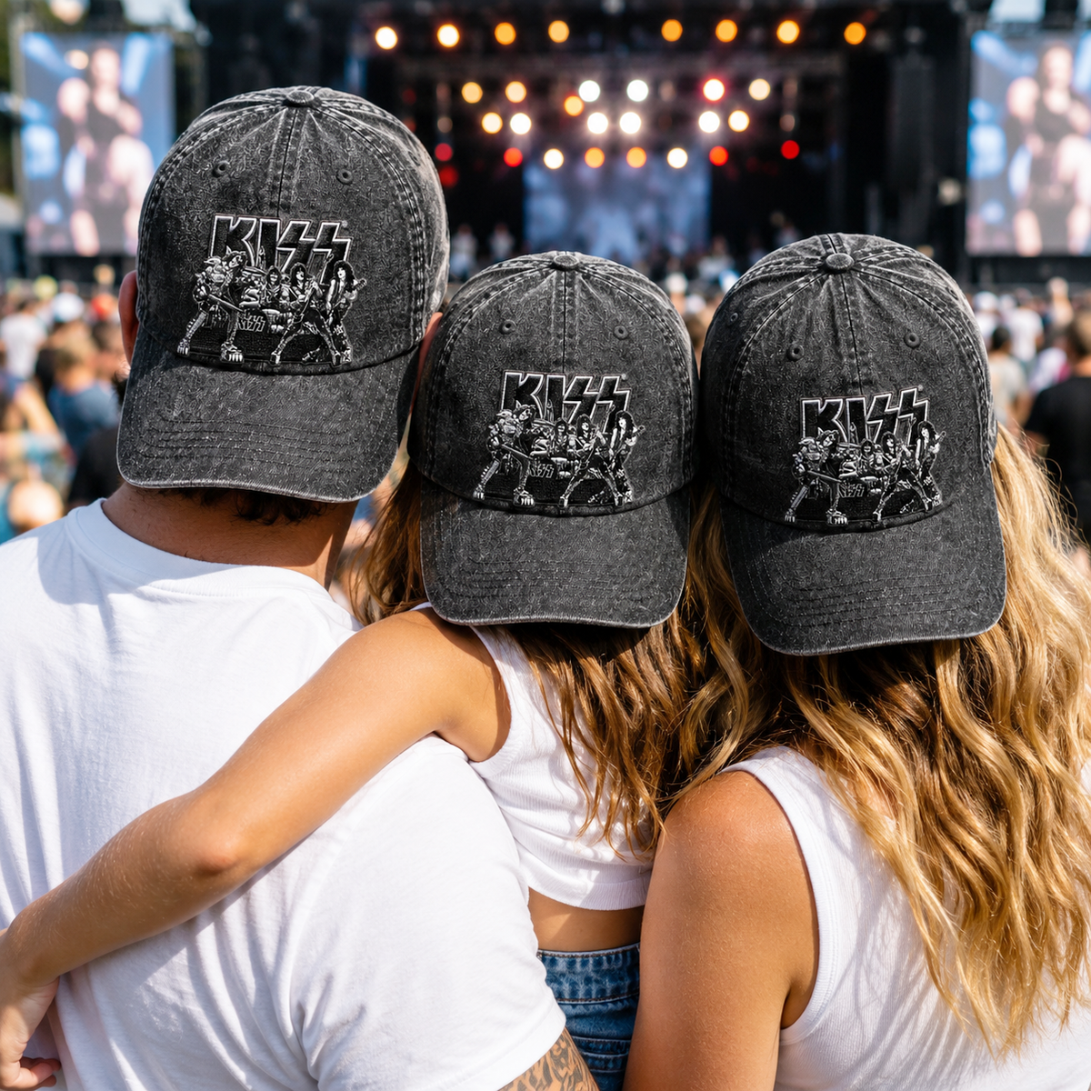 KIS Rock Legends Portrait Denim Cap
