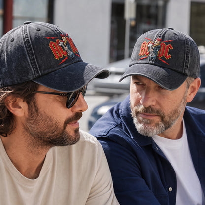 ACD Thunder Guitar Distressed Denim Cap