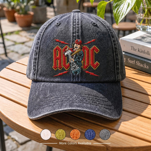 ACD Thunder Guitar Distressed Denim Cap