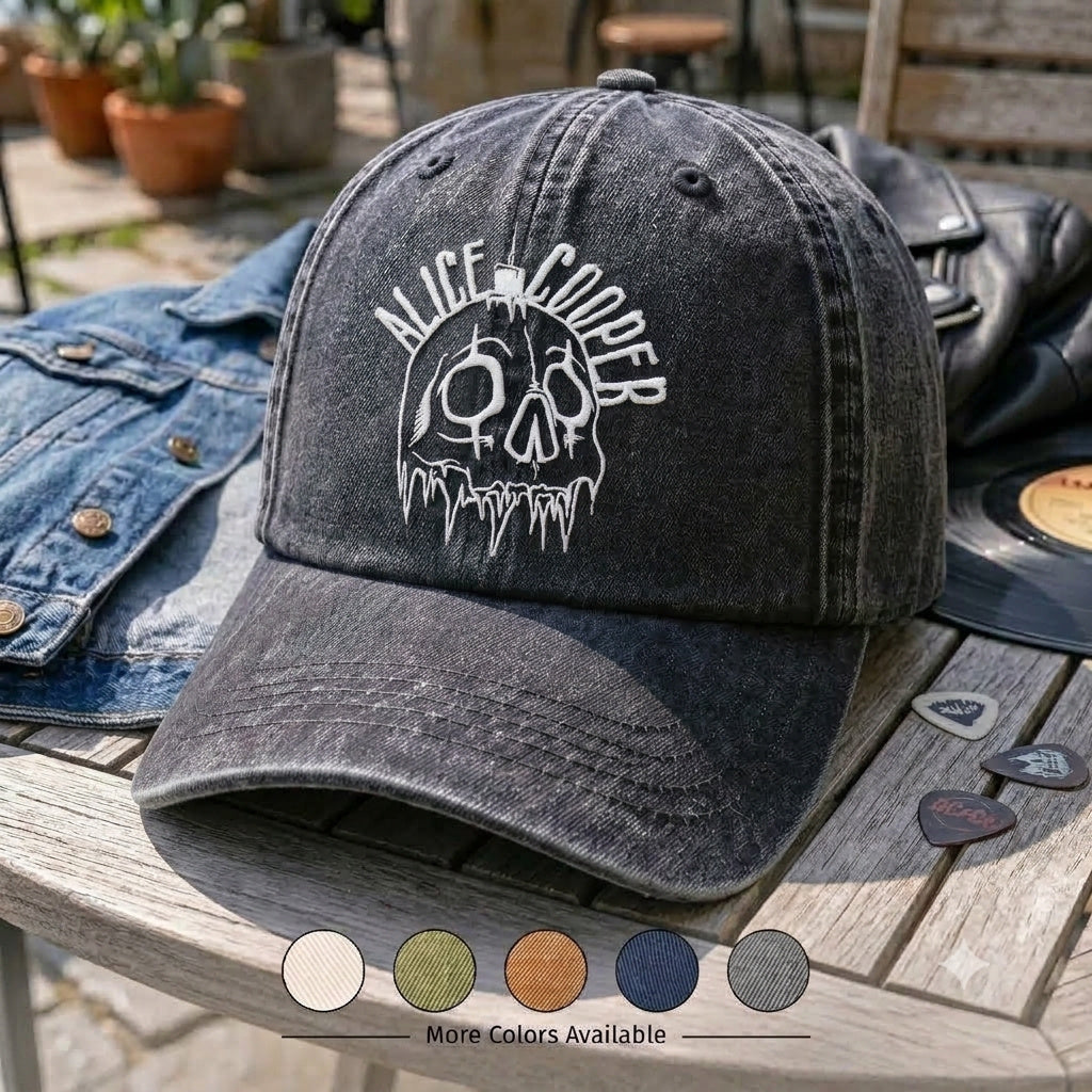 ACO Midnight Skull Denim Cap