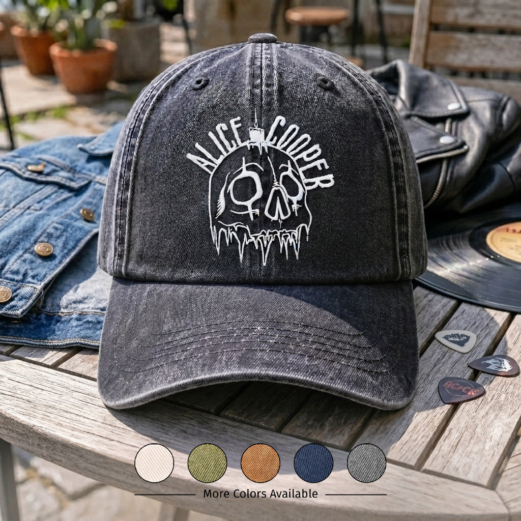 ACO Midnight Skull Denim Cap