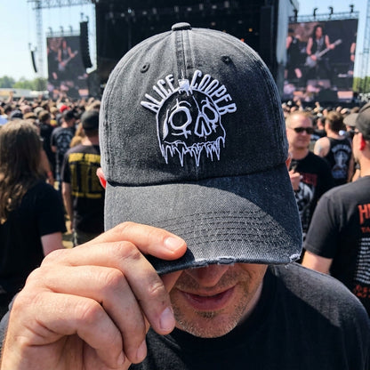 ACO Midnight Skull Denim Cap
