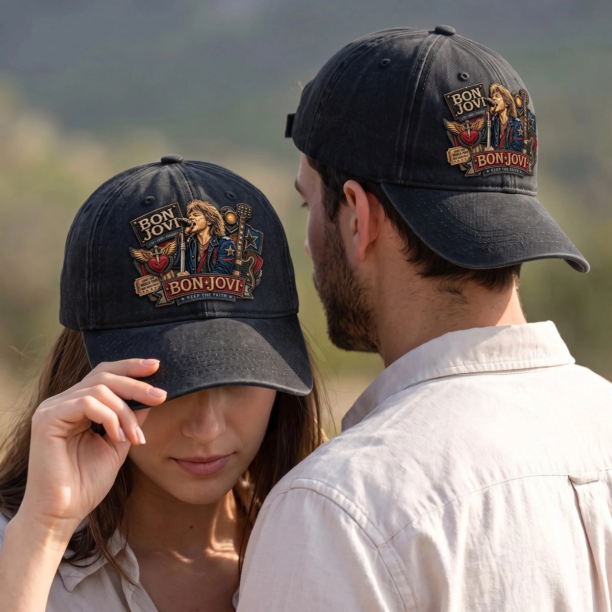 BJO Keep The Faith Rock Singer Denim Cap