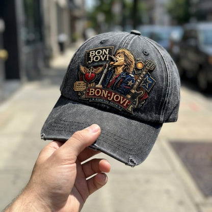 BJO Keep The Faith Rock Singer Denim Cap