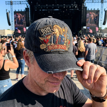 BJO Keep The Faith Rock Singer Denim Cap