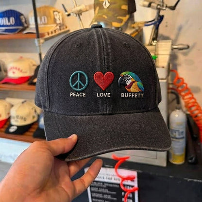 JBU Peace Love Island Denim Cap