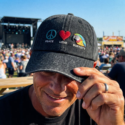 JBU Peace Love Island Denim Cap