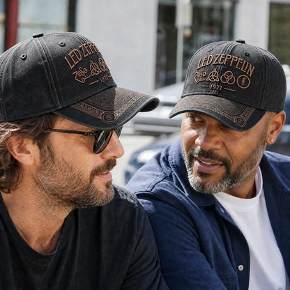 LZE 1971 Rock Heritage Distressed Denim Cap