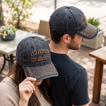LZE 1971 Rock Heritage Distressed Denim Cap